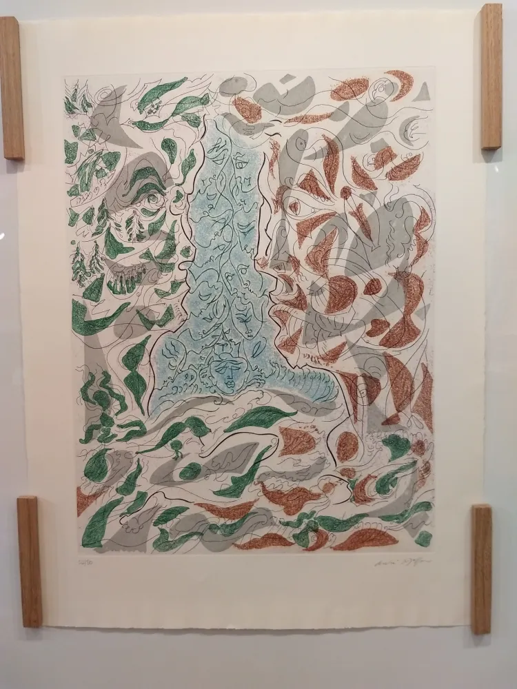 Lithograph Masson - Hommage a Picasso