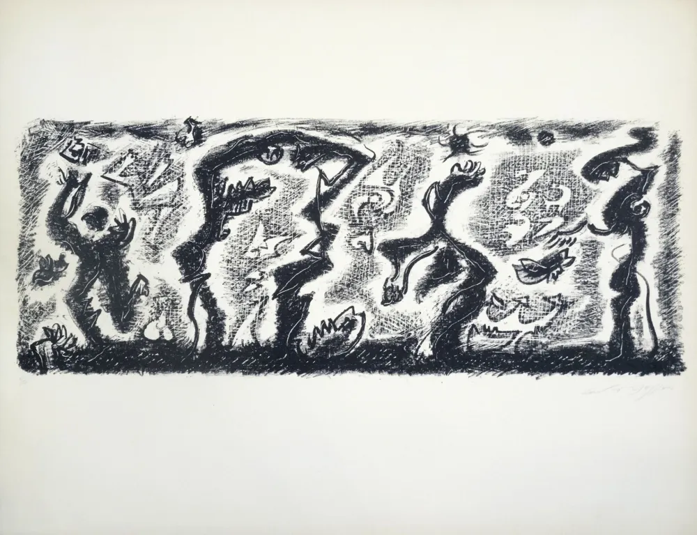 Lithograph Masson - Jardins de Tantale