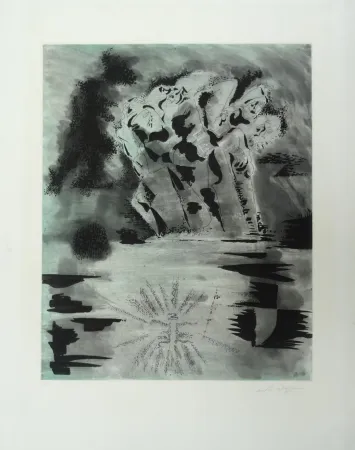 Etching And Aquatint Masson - La fin des cariatides