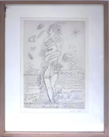 Engraving Masson - La jeunesse d'Isis 