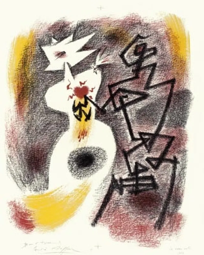 Lithograph Masson - Le Coeur volé