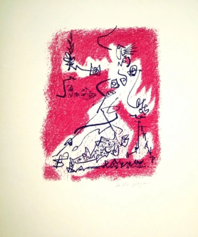 Lithograph Masson - Le départ