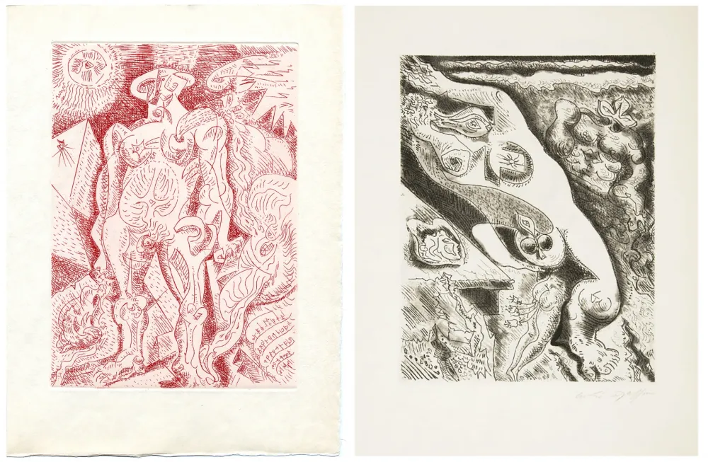 Illustrated Book Masson - LE SEPTIÈME CHANT. 4 gravures originales (1974)