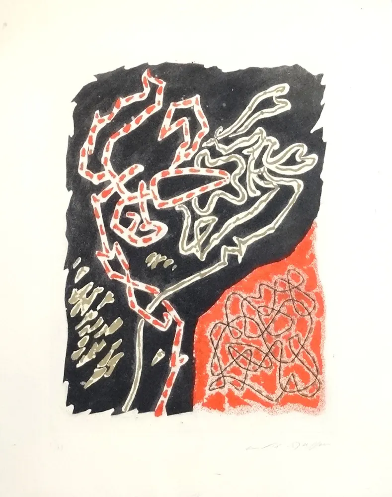 Lithograph Masson - Les Érophages