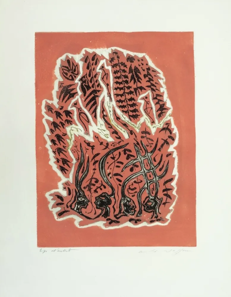 Engraving Masson - Les Hain-Teny