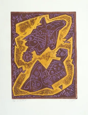 Engraving Masson - Les Hain-Teny