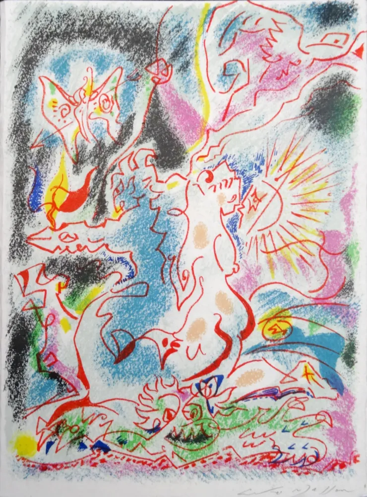 Lithograph Masson - Les incertitudes de Psyché 