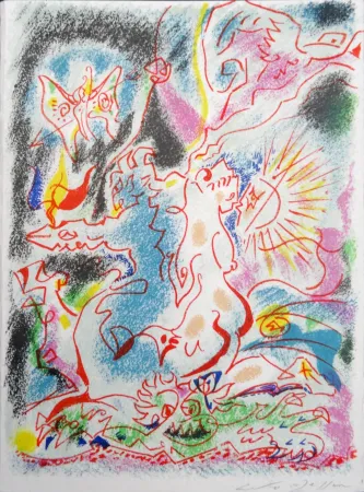 Lithograph Masson - Les incertitudes de Psyché 