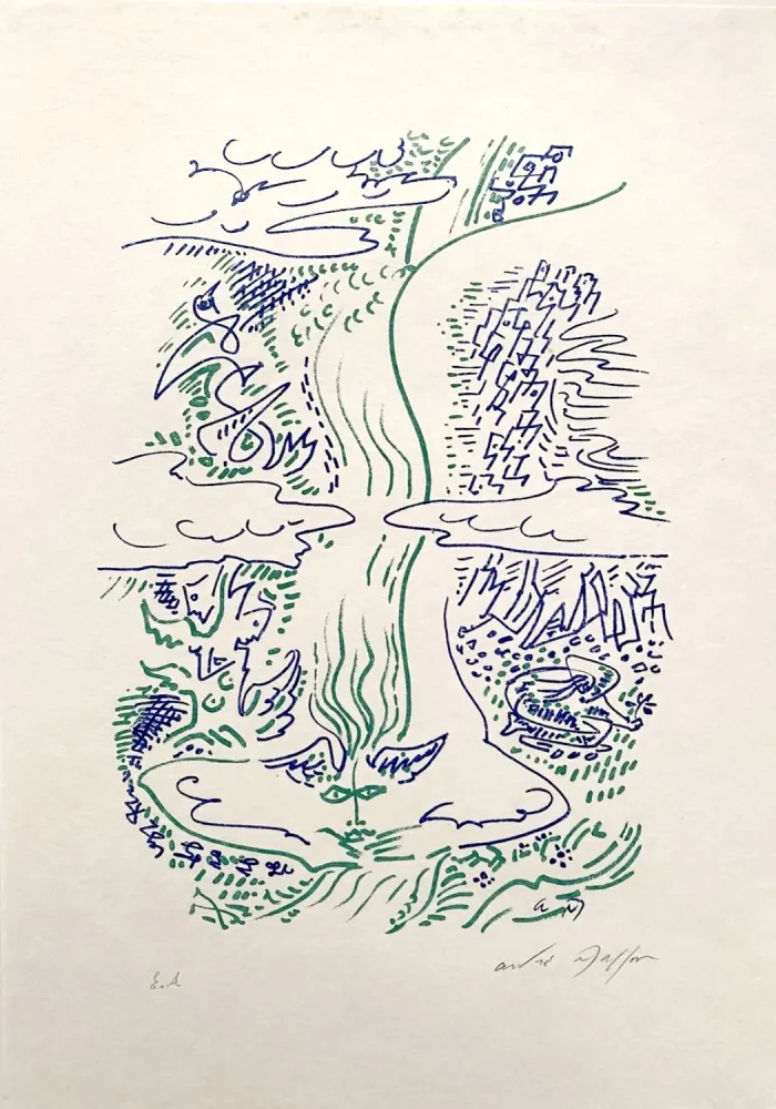 Lithograph Masson - Maria tu sais