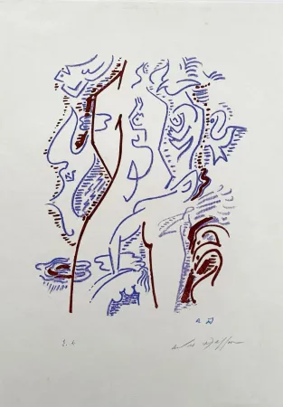 Lithograph Masson - Maria tu sais