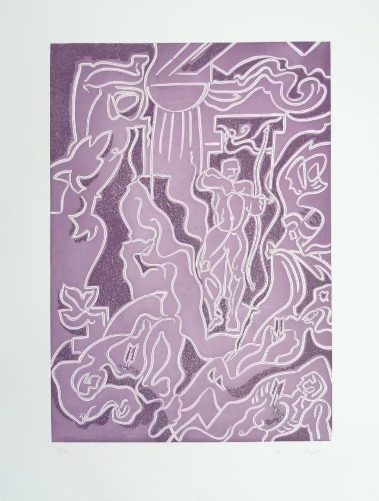 Engraving Masson - Massacre des prétendants