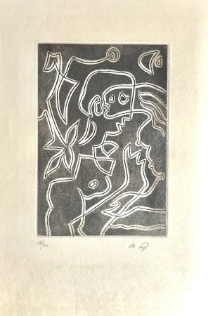 Etching And Aquatint Masson - Ô mésange, ô peut-être