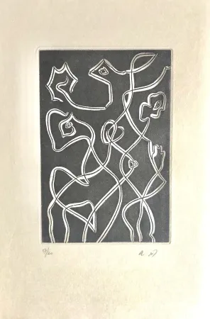 Etching And Aquatint Masson - Ô mésange, ô peut-être