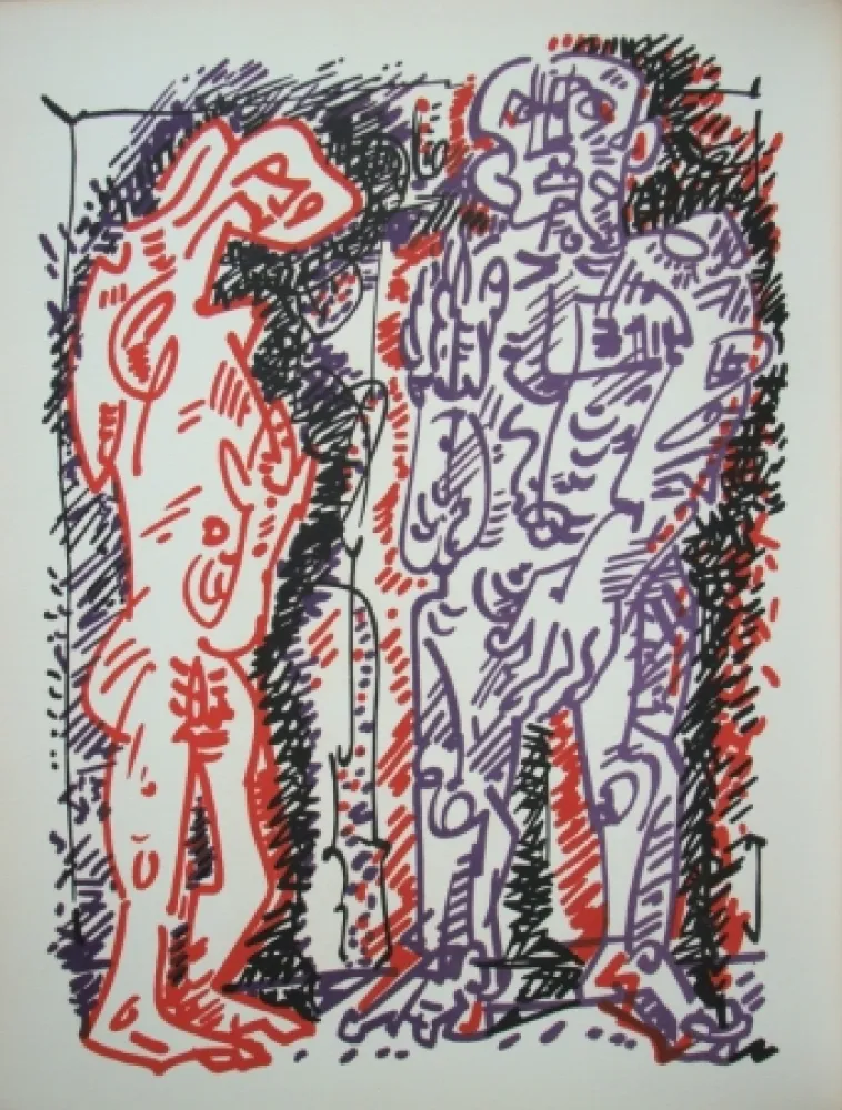 Lithograph Masson - Oaristys