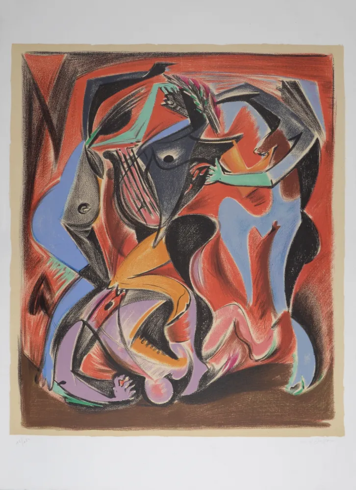 Lithograph Masson - Orphée