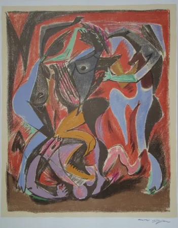 Lithograph Masson - Orpheus