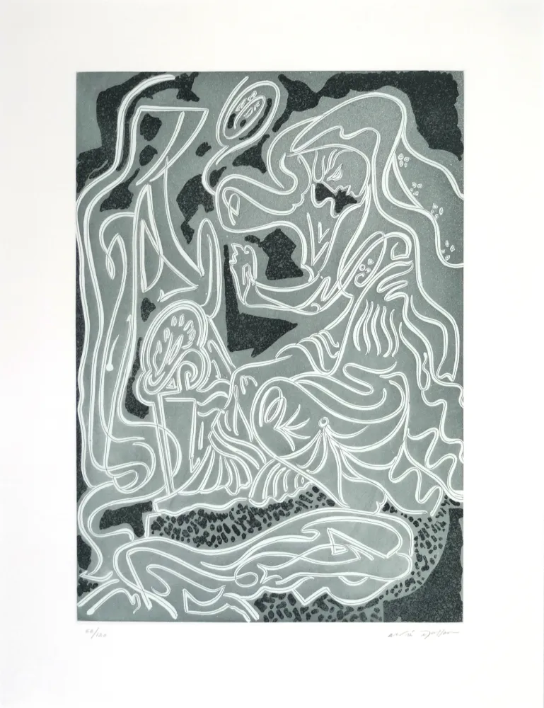 Engraving Masson - Pénélope