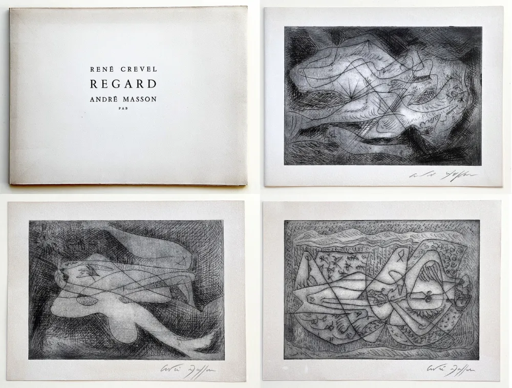 Illustrated Book Masson - René Crevel. REGARD. Gravures d'André Masson (1964)