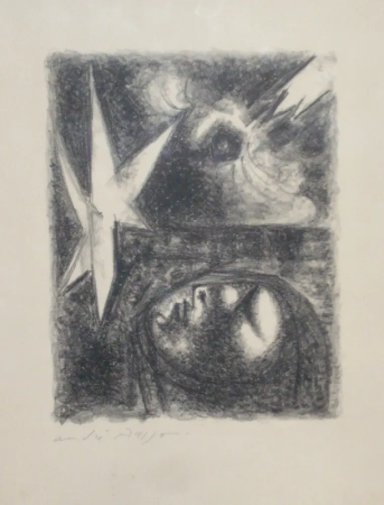 Lithograph Masson - Resurrection