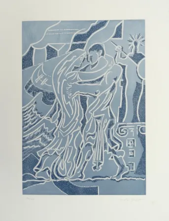 Engraving Masson - Retrouvailles des époux