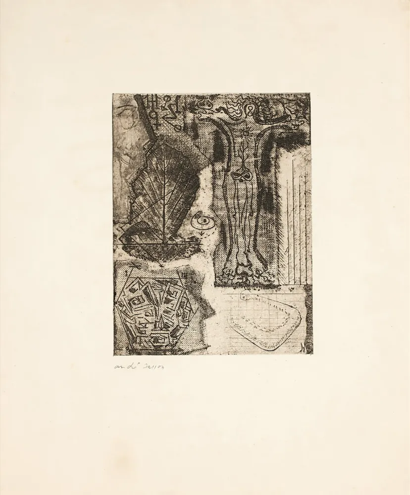 Engraving Masson - SIGNES ou Frontispice de 