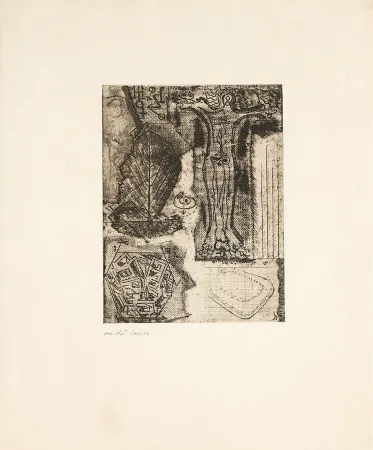 Engraving Masson - SIGNES ou Frontispice de 