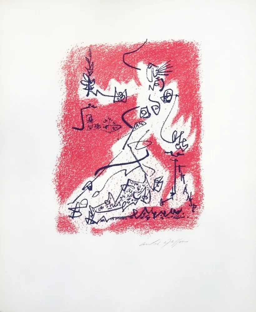 Lithograph Masson - Souvenirs et portraits d’artistes