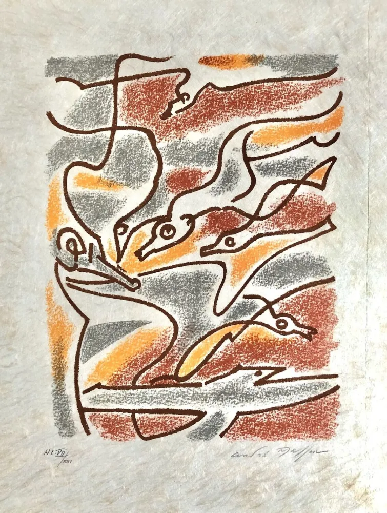 Lithograph Masson - Une étoile de craie