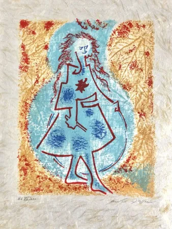 Lithograph Masson - Une étoile de craie