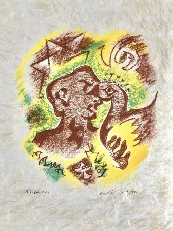 Lithograph Masson - Une étoile de craie