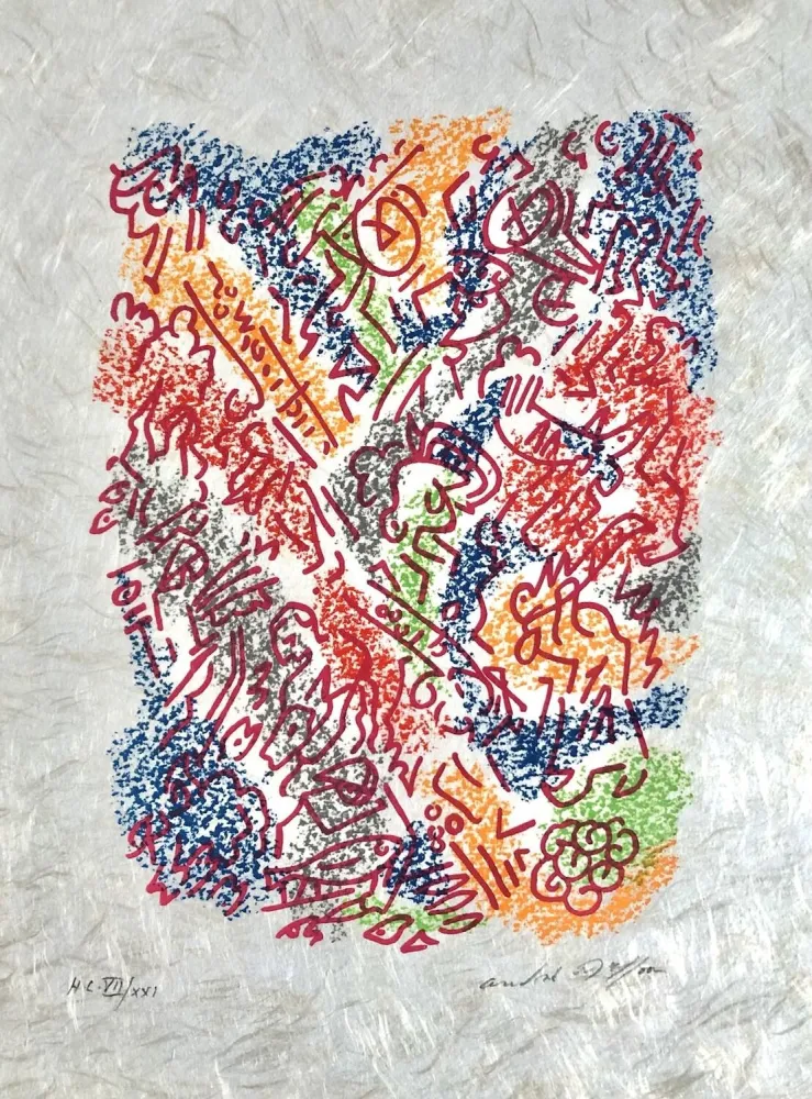 Lithograph Masson - Une étoile de craie