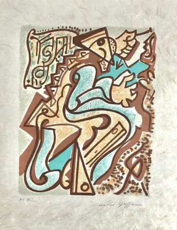 Lithograph Masson - Une étoile de craie