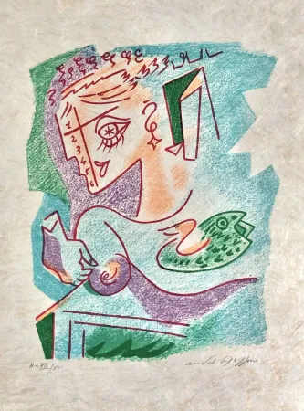 Lithograph Masson - Une étoile de craie