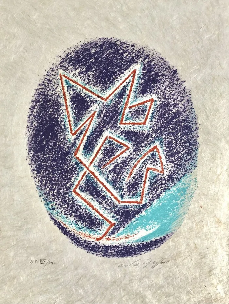 Lithograph Masson - Une étoile de craie