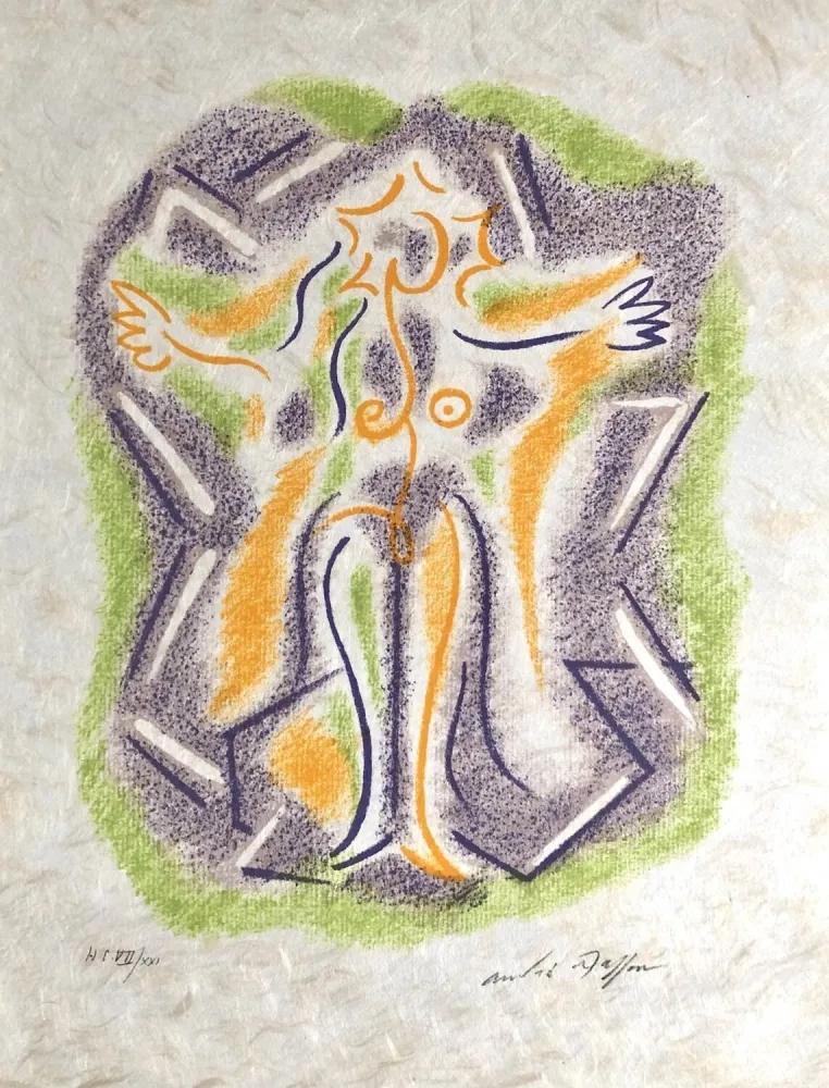 Lithograph Masson - Une étoile de craie