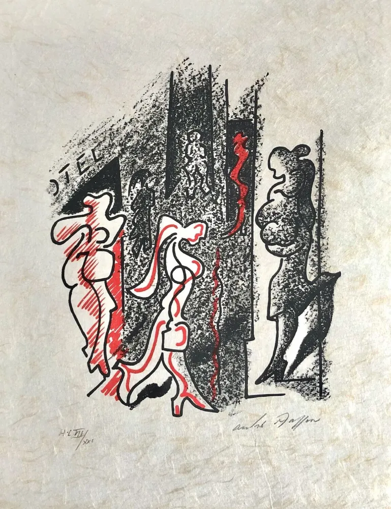 Lithograph Masson - Une étoile de craie
