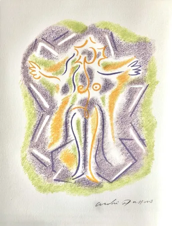 Lithograph Masson - Une étoile de craie