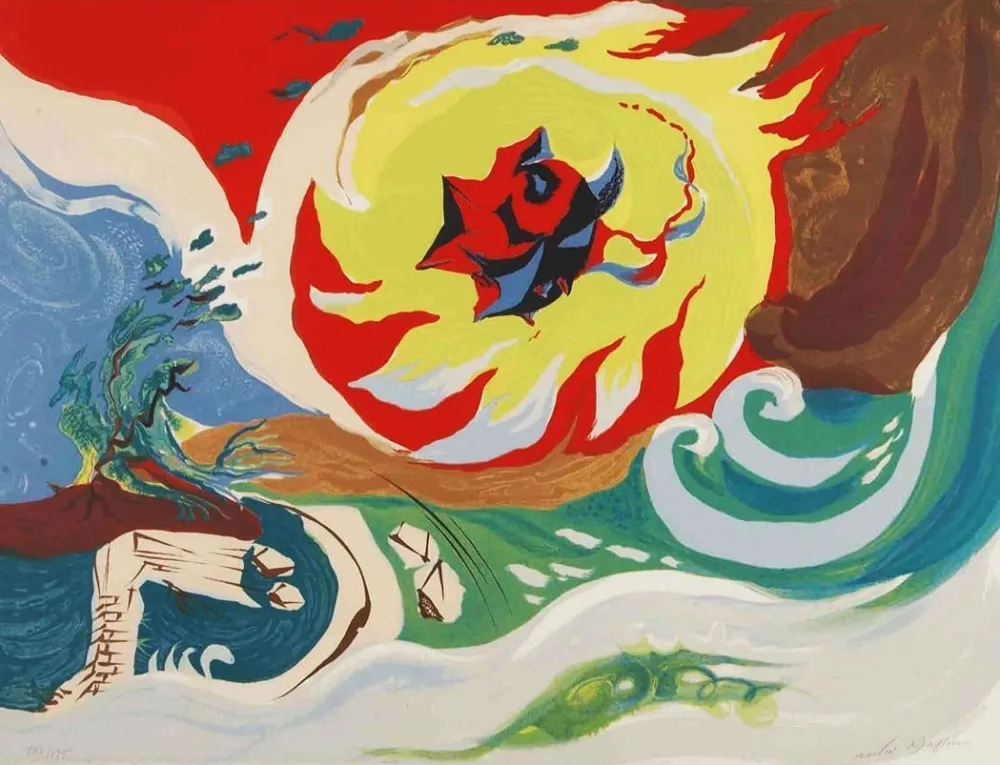 Lithograph Masson - WAVE OF THE FUTURE