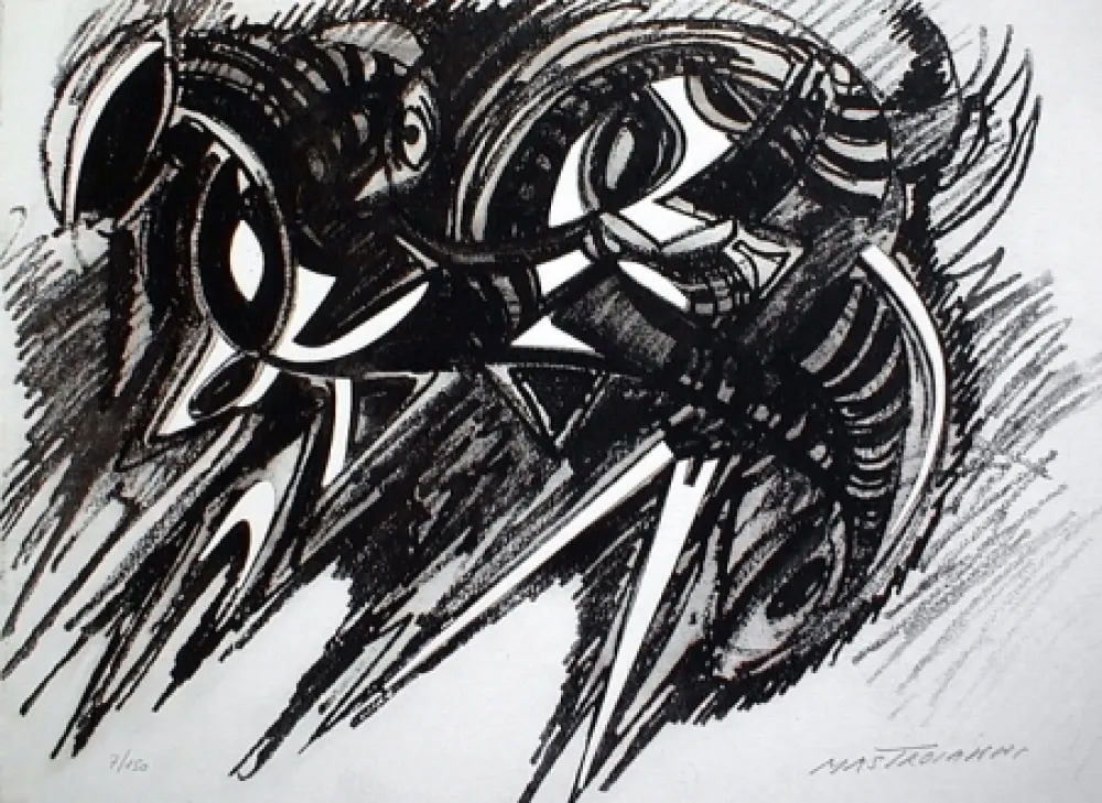 Etching And Aquatint Mastroianni  - Senza titolo