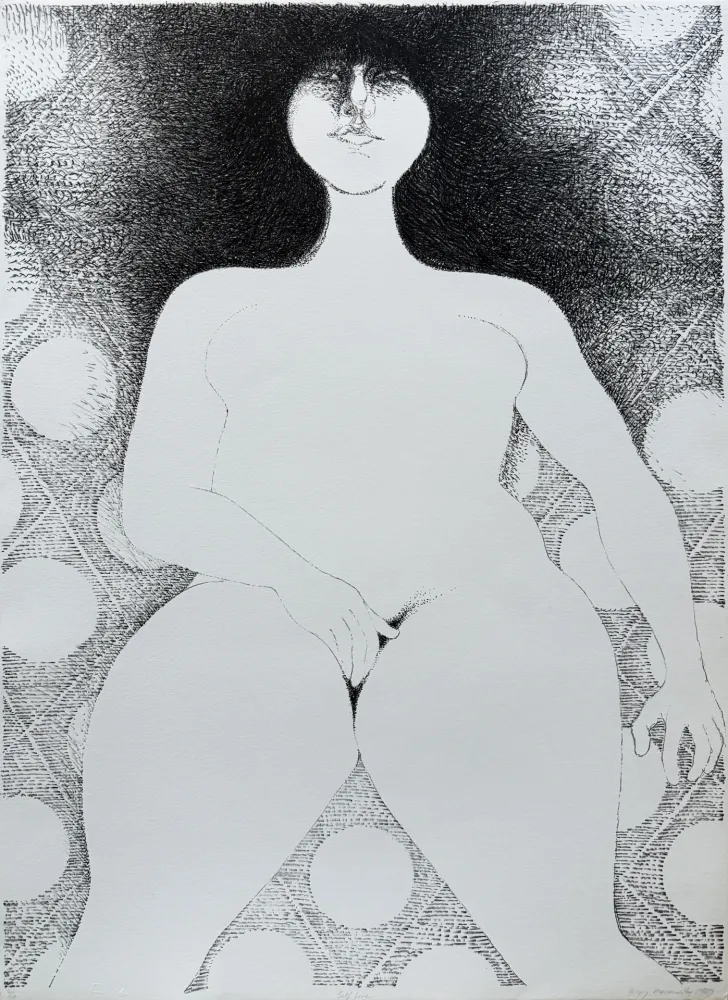 Lithograph Masurovsky - Self Love, 1969