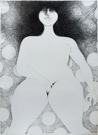 Lithograph Masurovsky - Self Love, 1969