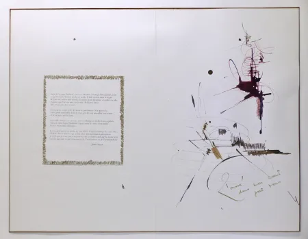 No Technical Mathieu - Composition pour Jean Cocteau, 1er mai 1960. Dessin