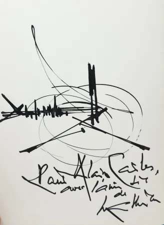 No Technical Mathieu - Georges Mathieu (1921-2012). Encre et pinceau. Signé. 