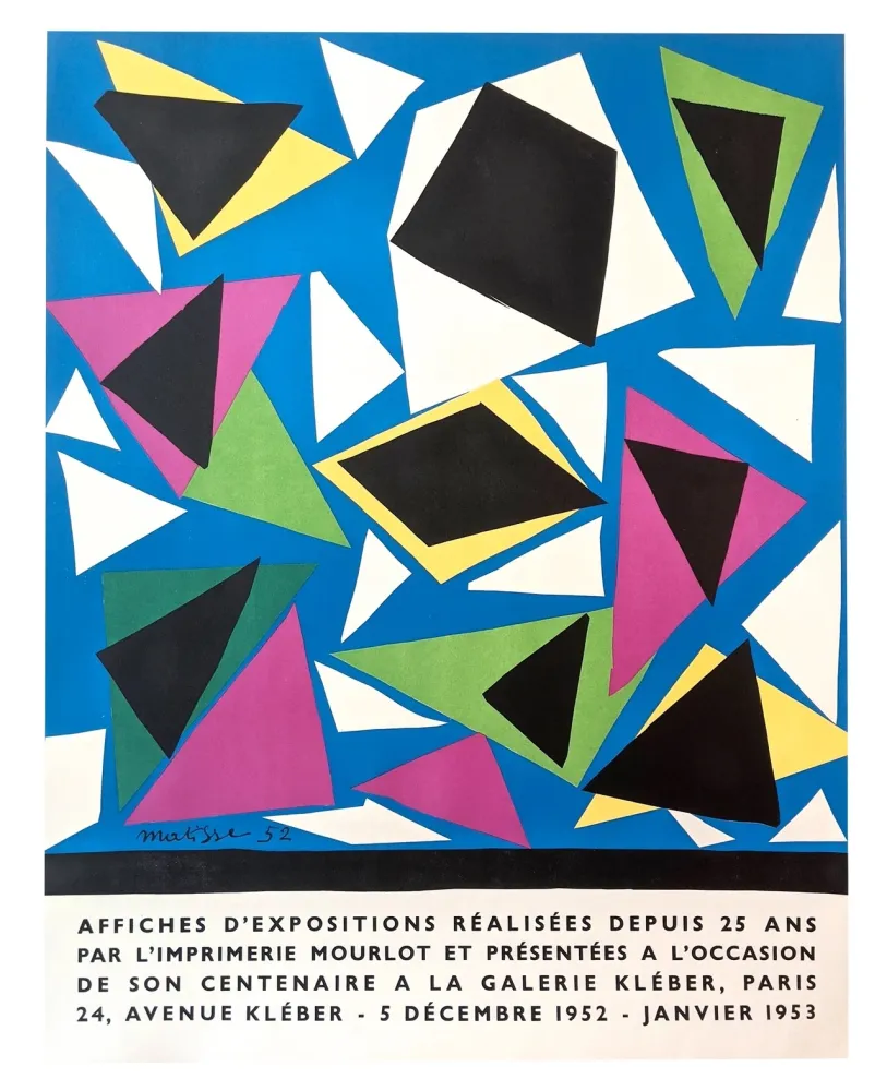Lithograph Matisse - Affiches d'expositions pour le centenaire Mourlot