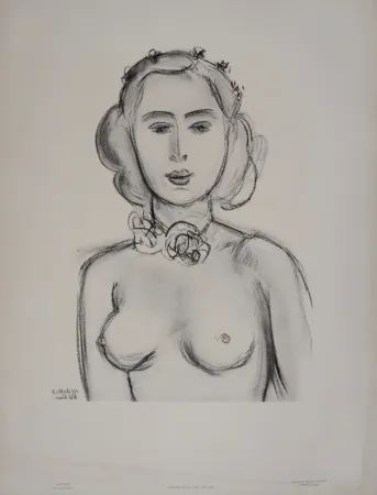 Lithograph Matisse (After) - Buste de femme n° 1, 1959