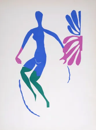 Lithograph Matisse (After) - Nu Bleu III, 1958