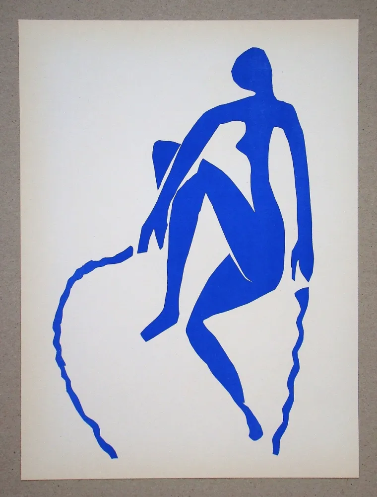 Lithograph Matisse (After) - Nu bleu, sauteuse de corde - 1952