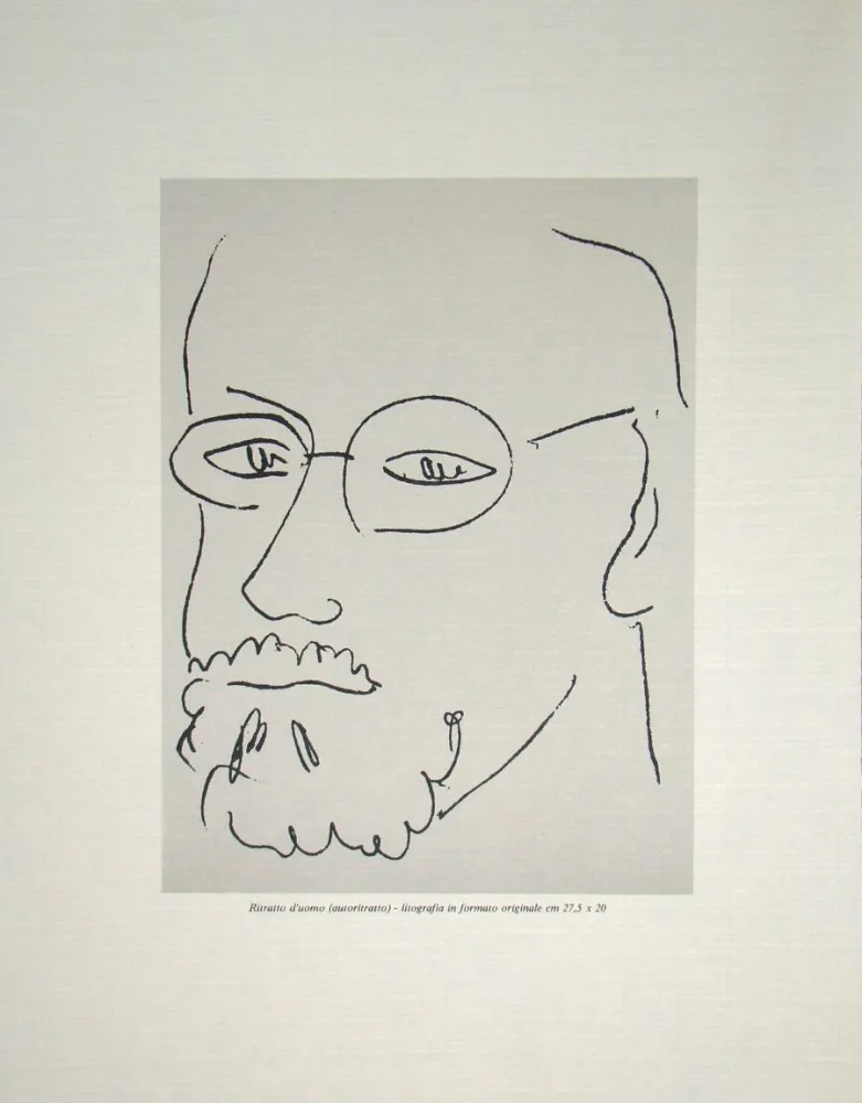 Lithograph Matisse - Autoportrait