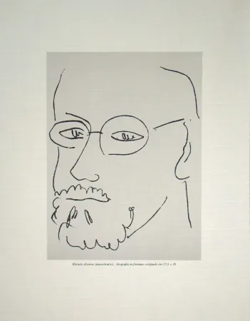 Lithograph Matisse - Autoportrait