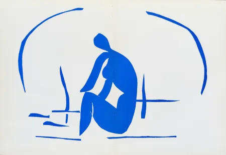 Lithograph Matisse - Baigneuse Dans Les Resaux